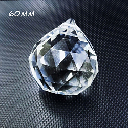 Прозрачный кристалл "Граненая капля", 60 мм