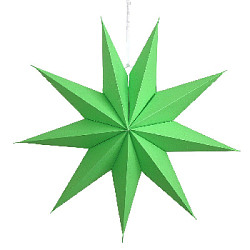 Звезда 60 см девятиконечная, светло-зеленый