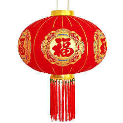 Китайский фонарь с кисточками Pro d- 64см, Просветление