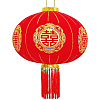 Китайский фонарь с кисточками Pro d-78 см, Процветание