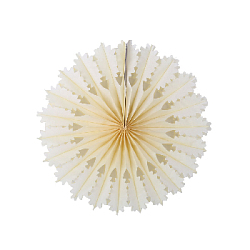 Снежинка ажурная 20 см айвори