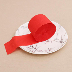 Крепированная лента 4,5 см х 25 м, красный