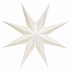 Звезда семиконечная бумажная 60 см Ажур, белый