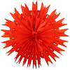 Снежинка обьемная 50 см оранжевый