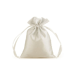 Мешочек атласный 15х20 см, светло-серый