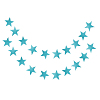 Гирлянда "Звезды" блеск 7 см х 4 м, голубой